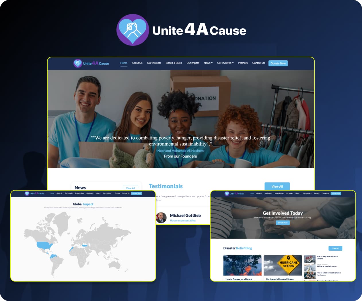 Social Responsibility Projects Collage